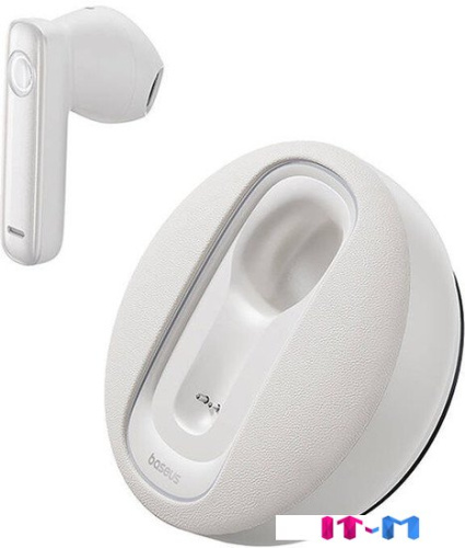 Bluetooth гарнитура Baseus C-Mic CM10 Smart Unilateral Wireless Earphone for Car (белый) фото 3