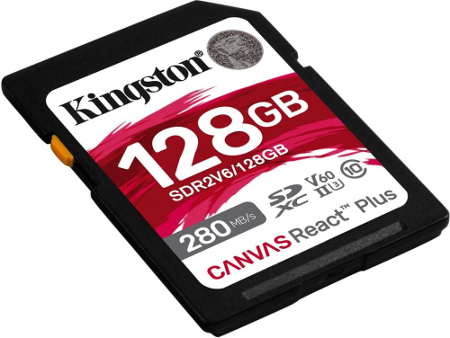 Карта памяти Kingston Canvas React Plus V60 SDXC 128GB фото 2