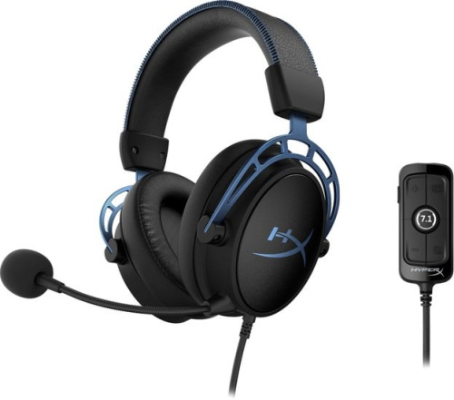 Наушники HyperX Cloud Alpha S (черный/синий) фото 4
