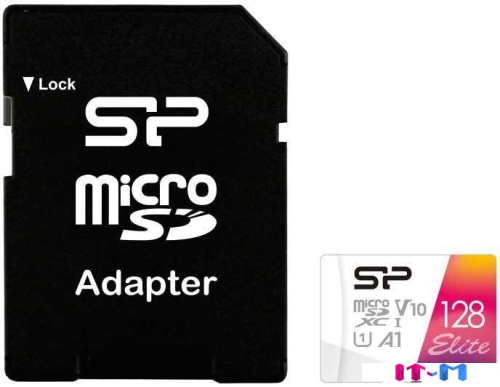 Карта памяти Silicon-Power Elite microSDXC SP128GBSTXBV1V20SP 128GB (с адаптером) фото 3