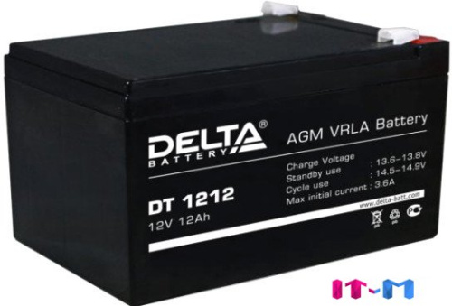 Аккумулятор для ИБП Delta DT 1212 (12В/12 А·ч) фото 2