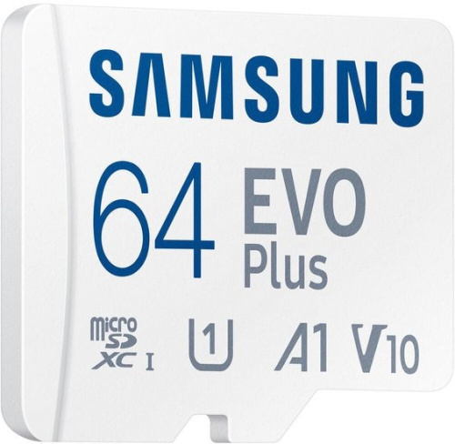 Карта памяти Samsung EVO Plus 2021 microSDXC 64GB (с адаптером) фото 3