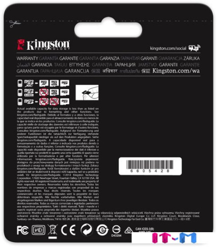 Карта памяти Kingston microSDHC (Class 10) 32GB (SDCA3/32GBSP) фото 4