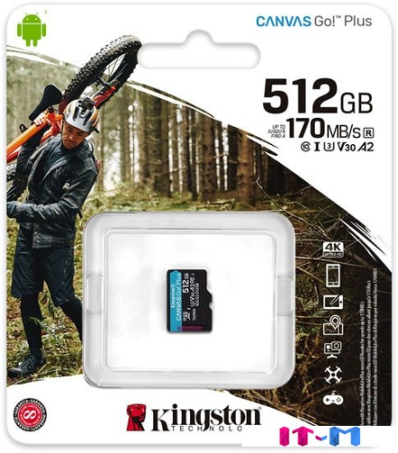 Карта памяти Kingston Canvas Go! Plus microSDXC 512GB фото 3