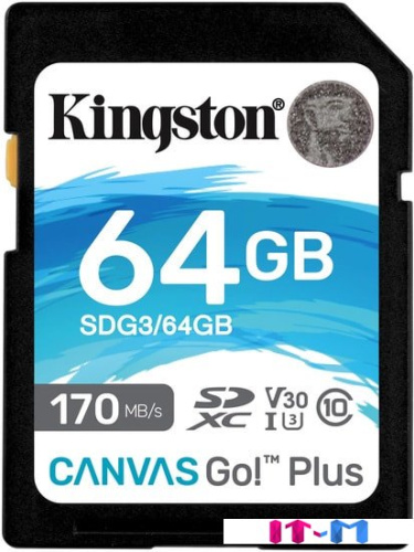 Карта памяти Kingston Canvas Go! Plus SDXC 64GB фото 2