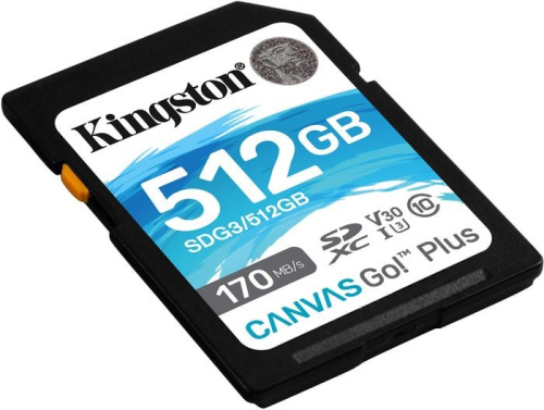 Карта памяти Kingston Canvas Go! Plus SDXC 512GB фото 3
