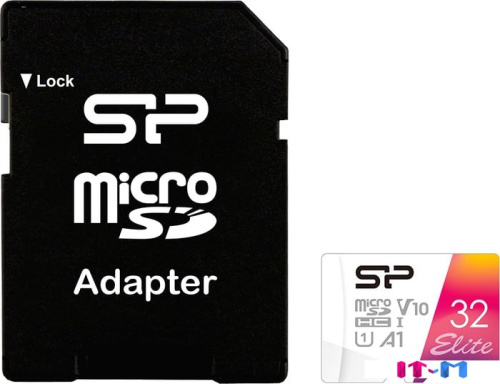 Карта памяти Silicon-Power Elite microSDHC SP032GBSTHBV1V20SP 32GB (с адаптером) фото 3