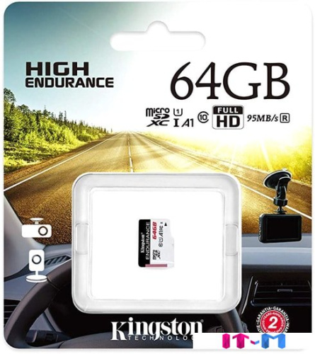 Карта памяти Kingston High Endurance microSDXC 64GB фото 3