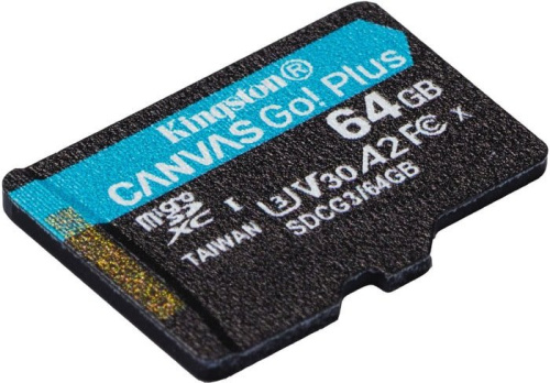 Карта памяти Kingston Canvas Go! Plus microSDXC 64GB (с адаптером) фото 3