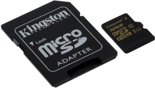Карта памяти Kingston microSDHC UHS-I (Class 10) 32GB + SD адаптер (SDCA10/32GB) фото 3