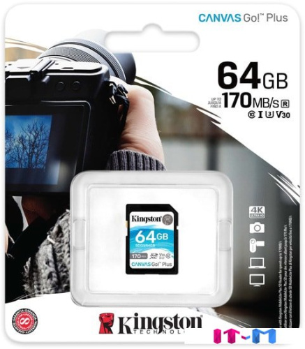 Карта памяти Kingston Canvas Go! Plus SDXC 64GB фото 4