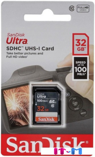 Карта памяти SanDisk Ultra SDHC SDSDUNR-032G-GN3IN 32GB фото 3
