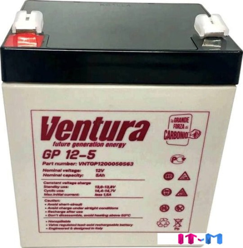 Аккумулятор для ИБП Ventura GP 12-5 (12 В/5 А·ч) фото 3