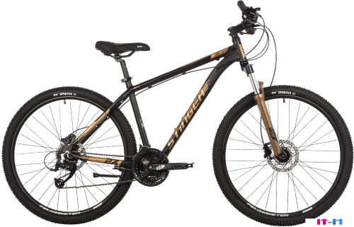 Велосипед Stinger Element Pro 27.5 р.20 2023 (черный/золотистый) фото 3