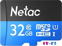 Карта памяти Netac P500 Standard 32GB NT02P500STN-032G-R + адаптер