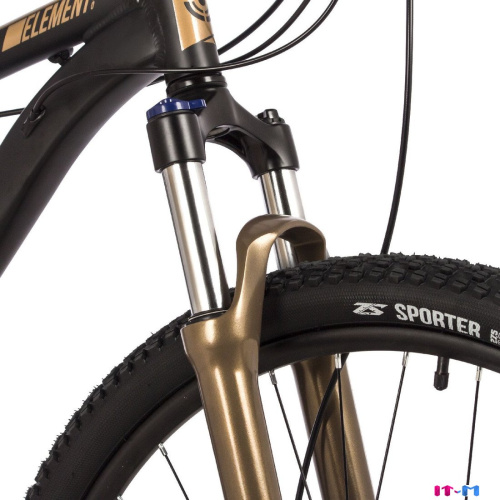 Велосипед Stinger Element Pro 27.5 р.20 2023 (черный/золотистый) фото 2