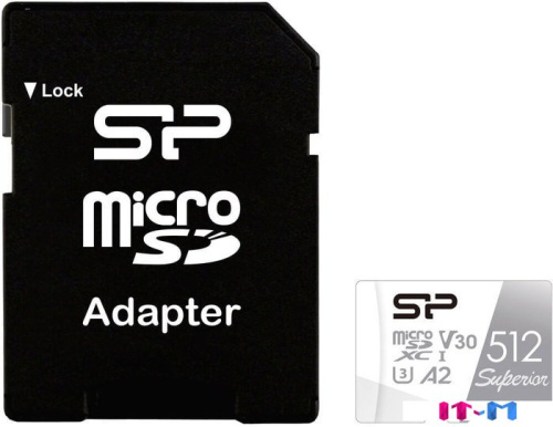 Карта памяти Silicon-Power Superior microSDXC SP512GBSTXDA2V20SP 512GB (с адаптером) фото 4