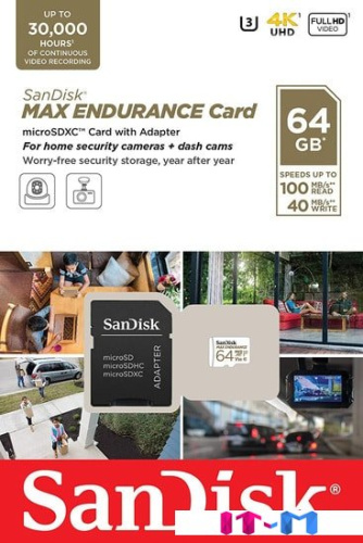 Карта памяти SanDisk microSDXC SDSQQVR-064G-GN6IA 64GB (с адаптером) фото 3