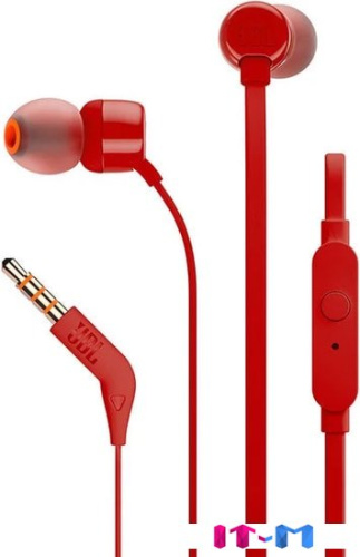 Наушники JBL T110 (красный) фото 2