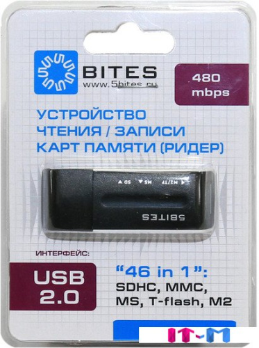 Кардридер 5bites RE2-102BK фото 5