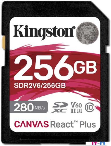 Карта памяти Kingston Canvas React Plus V60 SDXC 256GB фото 4