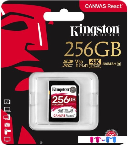 Карта памяти Kingston Canvas React SDR/256GB SDXC 256GB фото 3