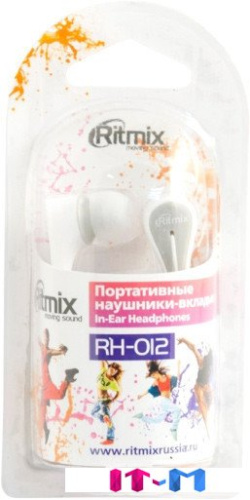 Наушники Ritmix RH-012 (белый) фото 2