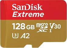 Карта памяти SanDisk Extreme SDSQXAA-128G-GN6MA microSDXC 128GB