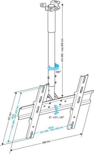 Кронштейн Holder PR-101 (черный) фото 4