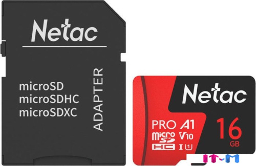 Карта памяти Netac P500 Extreme Pro 16GB NT02P500PRO-016G-R (с адаптером) фото 2