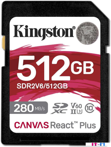 Карта памяти Kingston Canvas React Plus V60 SDXC 512GB фото 4