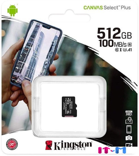 Карта памяти Kingston Canvas Select Plus microSDXC 512GB фото 4