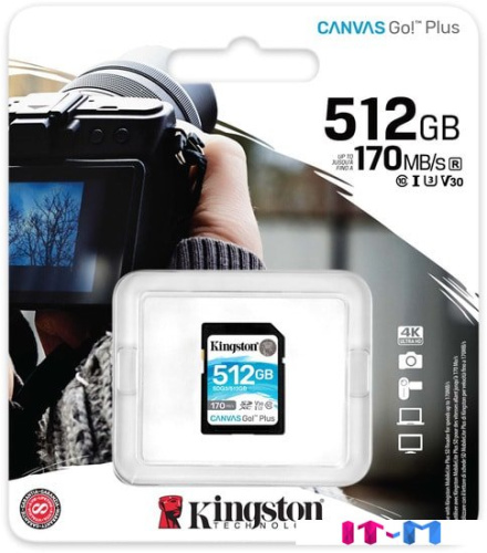 Карта памяти Kingston Canvas Go! Plus SDXC 512GB фото 4