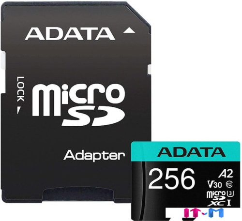 Карта памяти A-Data Premier Pro AUSDX256GUI3V30SA2-RA1 microSDXC 256GB (с адаптером) фото 5