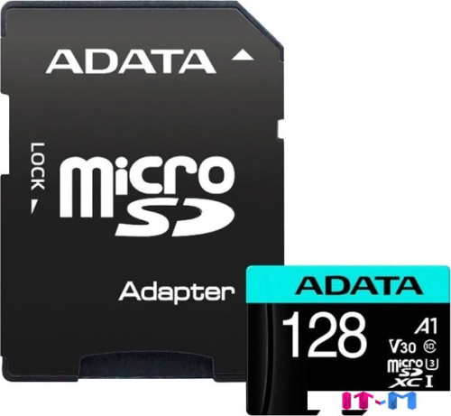 Карта памяти A-Data Premier Pro AUSDX128GUI3V30SA2-RA1 microSDXC 128GB (с адаптером) фото 4
