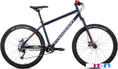 Велосипед Forward Sporting 27.5 X D р.17 2022 (темно-синий/красный) фото 2