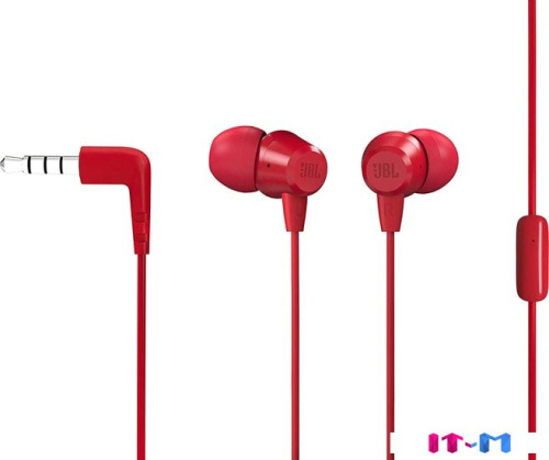 Наушники JBL C50HI (красный) фото 4