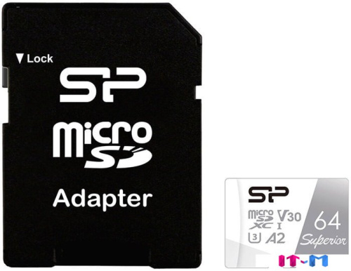 Карта памяти Silicon-Power Superior microSDXC SP064GBSTXDA2V20SP 64GB (с адаптером) фото 4