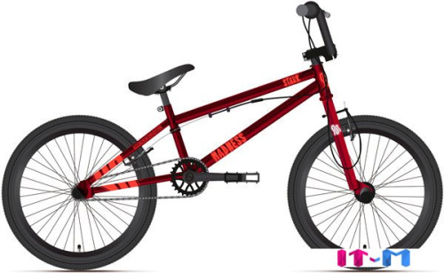 Велосипед Stark Madness BMX 3 2024 (бордовый/оранжевый/черный) фото 2