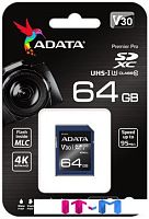 Карта памяти A-Data Premier Pro ASDX64GUI3V30S-R SDXC 64GB