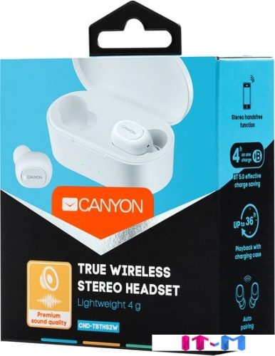 Наушники Canyon CND-TBTHS2W фото 4
