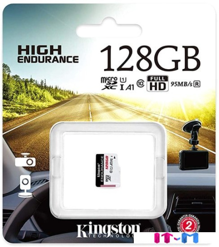 Карта памяти Kingston High Endurance microSDXC 128GB фото 3