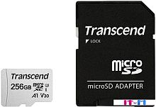 Карта памяти Transcend 300S 256GB (с адаптером)