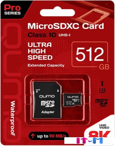 Карта памяти QUMO microSDXC QM512GMICSDXC10U3 512GB фото 2