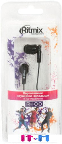 Наушники Ritmix RH-010 (черный) фото 2