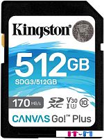 Карта памяти Kingston Canvas Go! Plus SDXC 512GB