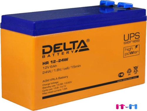 Аккумулятор для ИБП Delta HR 12-24W (12В/6 А·ч) фото 2