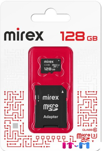 Карта памяти Mirex microSDXC 13613-AD3UH128 128GB (с адаптером) фото 4