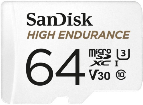 Карта памяти SanDisk High Endurance microSDXC SDSQQNR-064G-GN6IA 64GB (с адаптером) фото 3