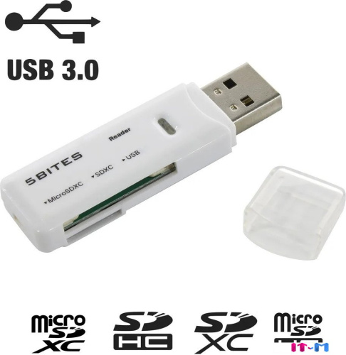 Карт-ридер 5bites RE3-200WH фото 2